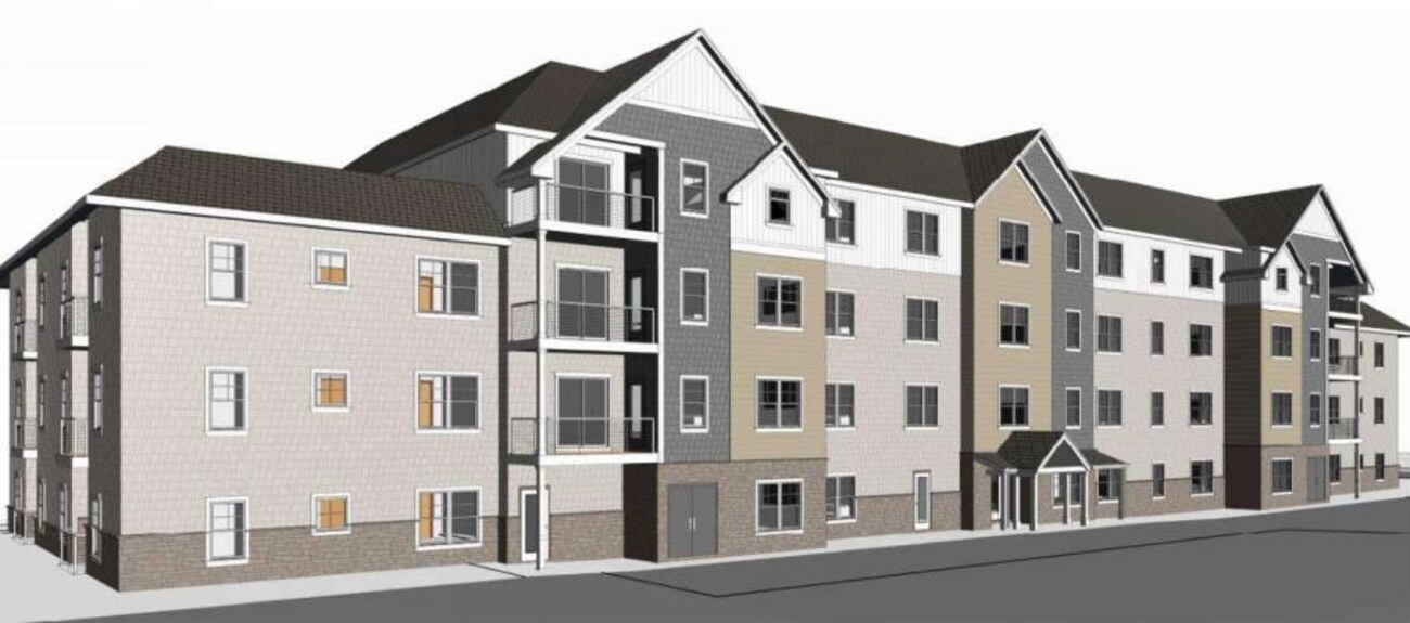 Architectural rendering of Building Two at East Point