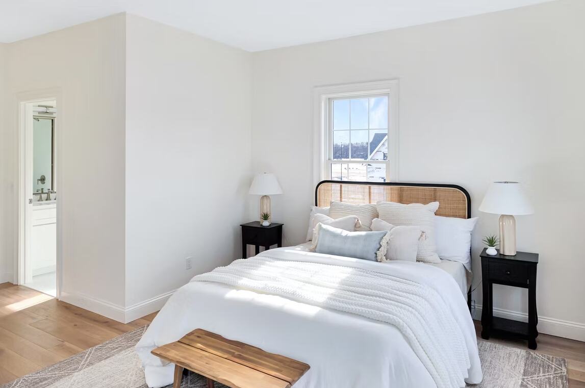 Bedroom with an ensuite bath
